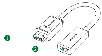 UGREEN MM137 4K DP to HDMI Adapter-fig2