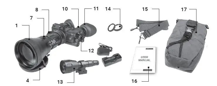 AGM FOXBAT-LE Night Vision Bi-Ocular 10