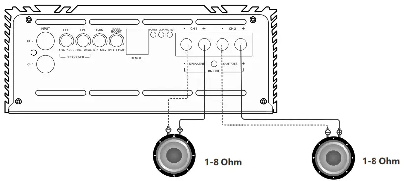 DB AAP-500.2D Apocalypse ATOM PLUS - Standard wiring diagram