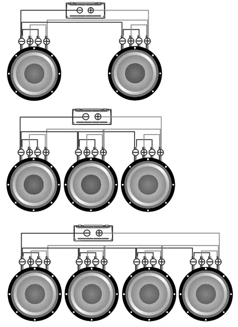 DB AAP-500.2D Apocalypse ATOM PLUS - Subwoofers in series, coils in series