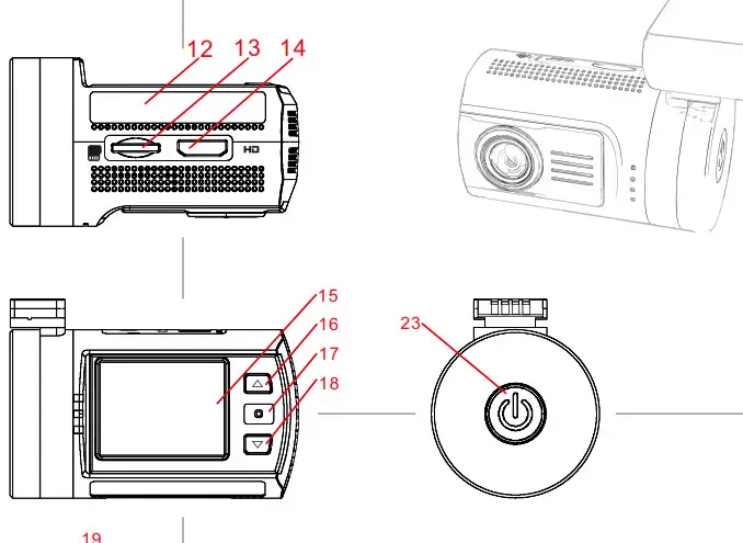 mini0906 Dash Camera dash camera body