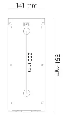 bas-IP AA-07FB Multi Apartment Entrance Panel with Face Recognition - Flush Bracket