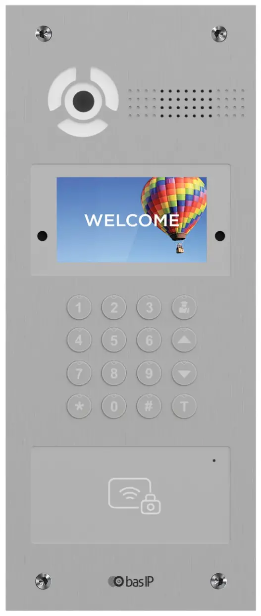 bas-IP AA-07FB Multi Apartment Entrance Panel with Face Recognition - Main features