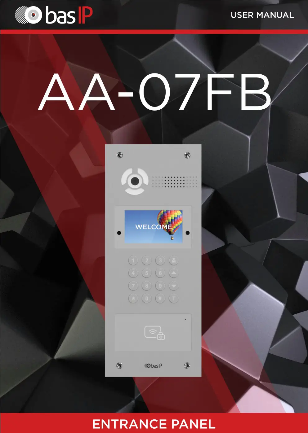 bas-IP AA-07FB Multi Apartment Entrance Panel with Face Recognition User Manual
