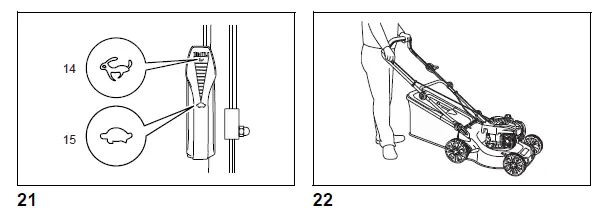 makita PLM4120 Petrol Lawn Mower FIG 13