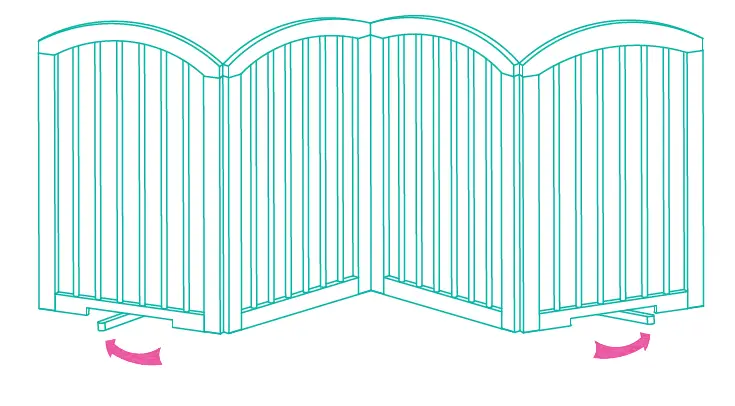 frisco 305146 Arch Wood Pet Gate fig 2