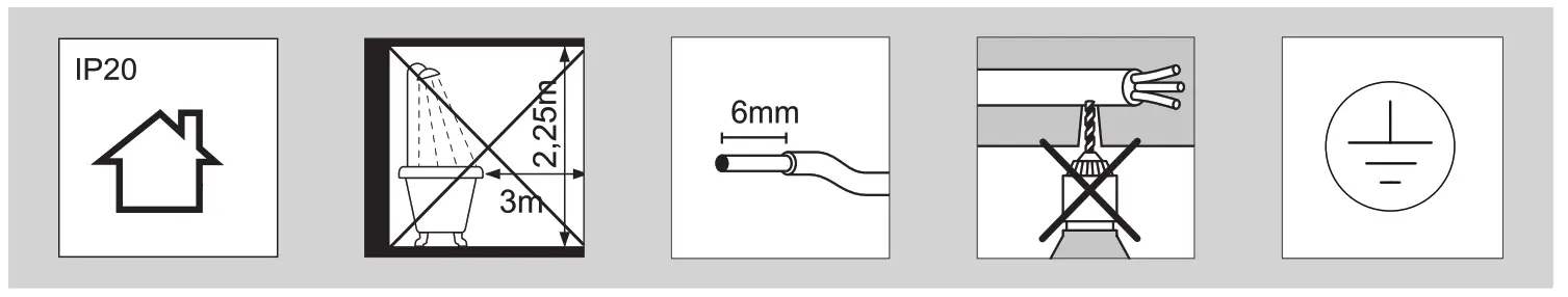 OPTONICA 2921 LED Ceiling Square Light - fig