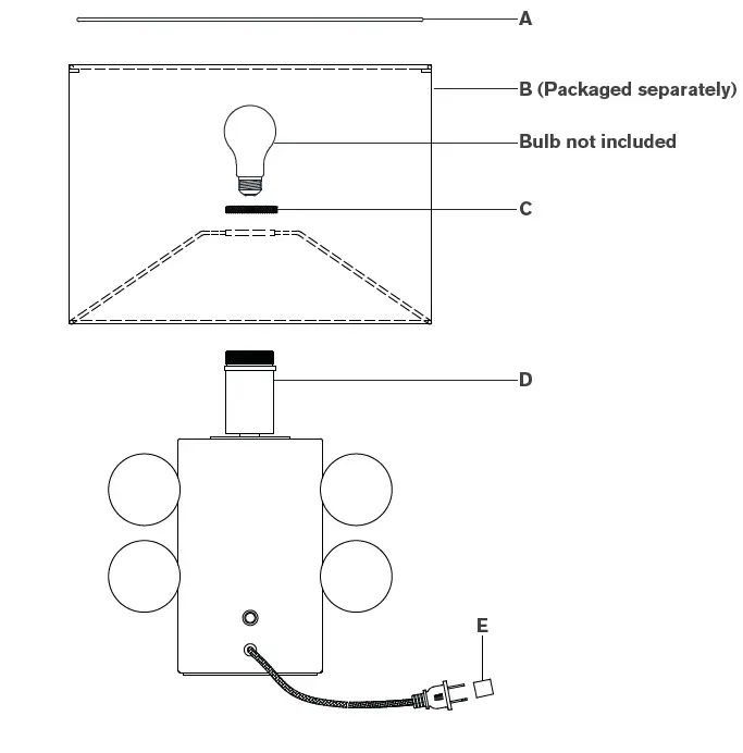 VISUAL COMFORT KW3686 LED Low Table Lamp fig 1