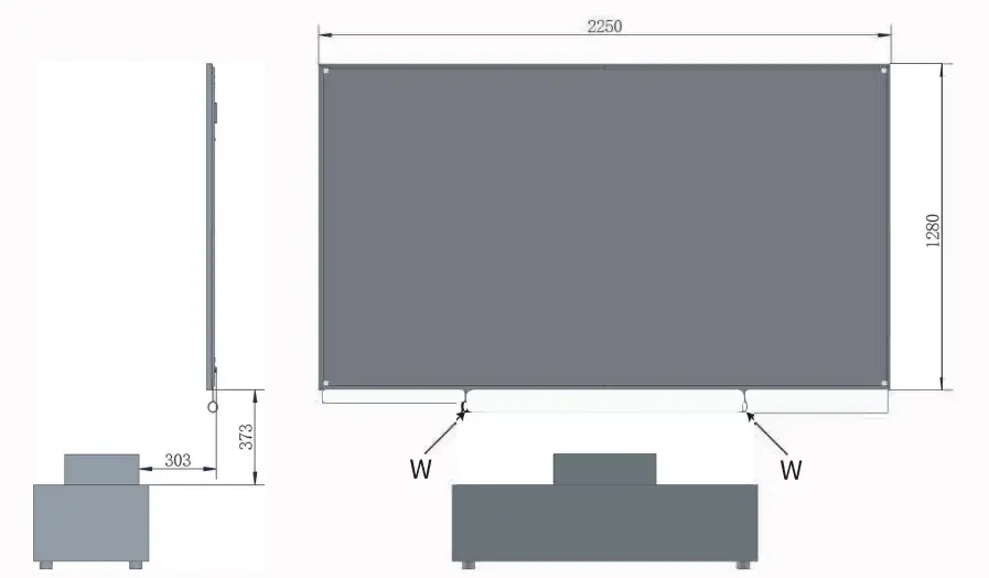 Hisense ES-L215110 Laser TV Screen 1