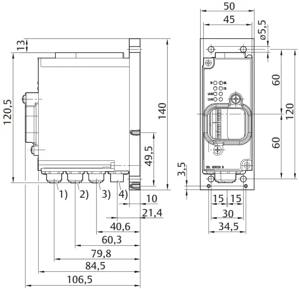 Emerson R412013605-BAL001AD Bus coupler with link structure DDL - fig 2