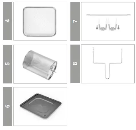 BluMill GLA 1006A Air Fryer Oven - Parts