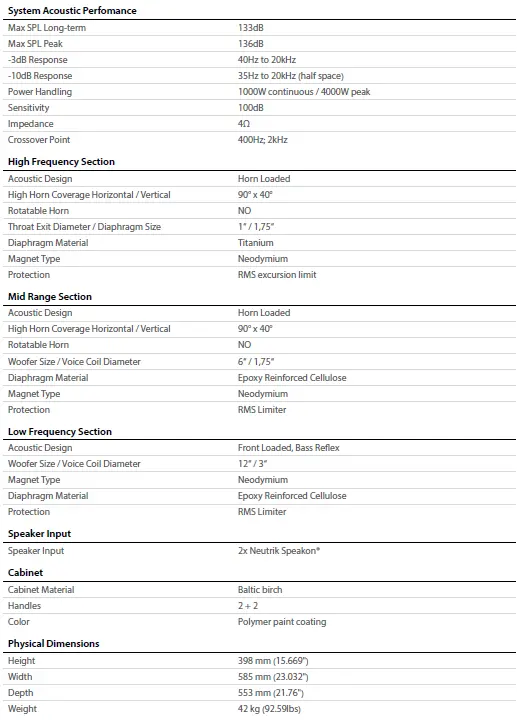 KV2 audio ESM26 ESM Series Ultimate Passive Monitor 33
