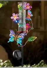 GAINSBOROUGH K221 Solar Butterfly Rain Gauge Stake - cover