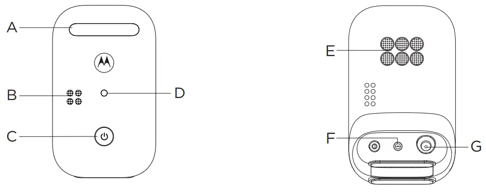 motorola PIP11 Audio Baby Monitor Night Light - Fig 1