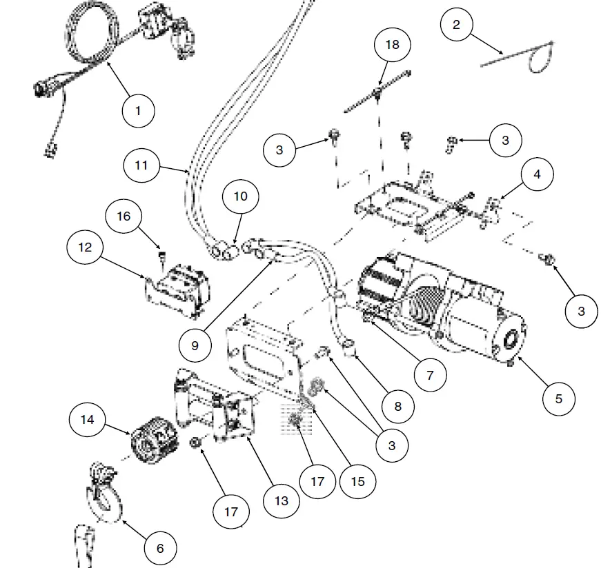TRX420 Kolpin Outdoors Quick Mount Steel Cable Winch 2500lb Honda 01
