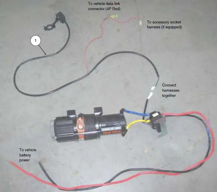 TRX420 Kolpin Outdoors Quick Mount Steel Cable Winch 2500lb Honda 33