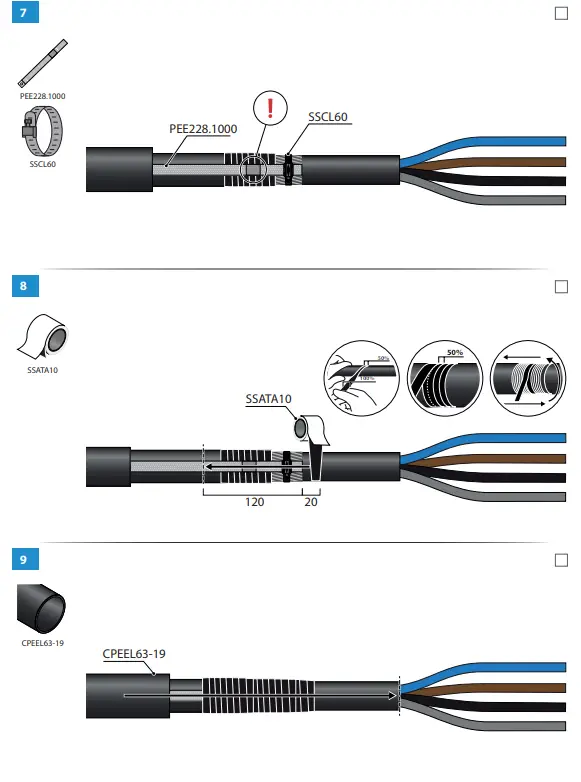 ENSTO-STE101-Heat-Shrink-Term-Earth-Kit-FIG4