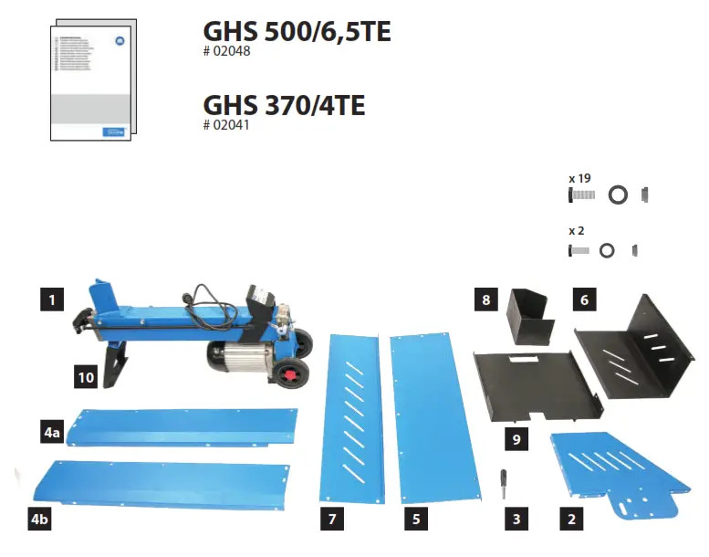 Gude GHS Series Log Splitter Machine - fig 2