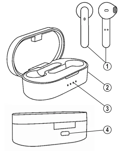 VIBES BM909111459 Wireless Earbuds - fig