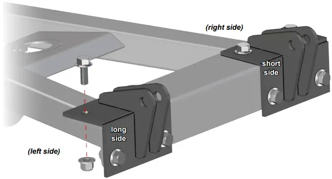 SUPERATV Polaris Ranger Pro Snow Plow Mount A05