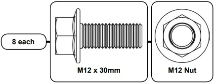SUPERATV Polaris Ranger Pro Snow Plow Mount A06