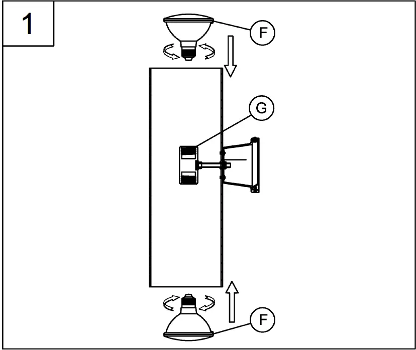 PROGRESS LIGHTING P560294 Series 6In Incandescent Square Cylinder Wall Mount 03