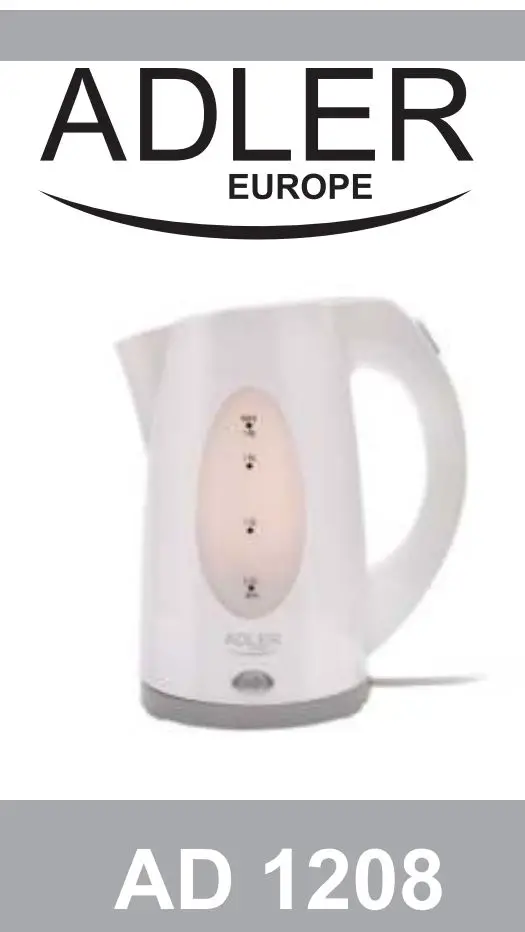 ADLER AD 1208 Kettle User Manual