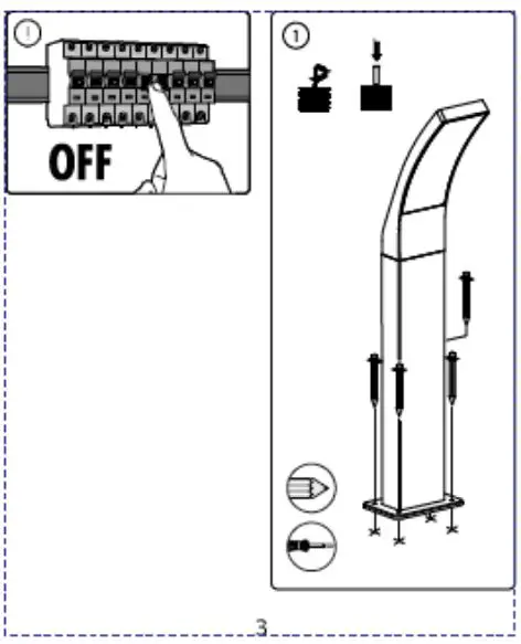 PHILIPS MA 41775500 Splay Pedestal Anthracite User Manual - How to use
