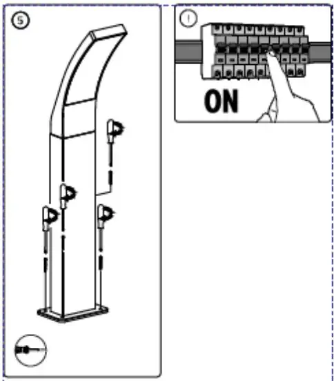 PHILIPS MA 41775500 Splay Pedestal Anthracite User Manual - How to use