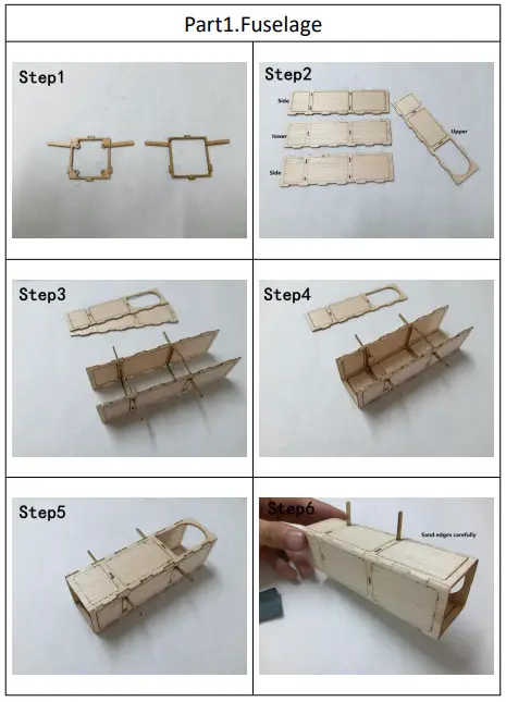 TonyRay Aero Model Bleriot XI Monoplane-Build instructions