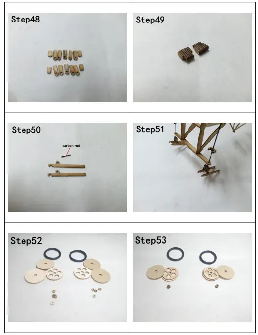 TonyRay Aero Model Bleriot XI Monoplane-Part2.Landing Gear Section 48