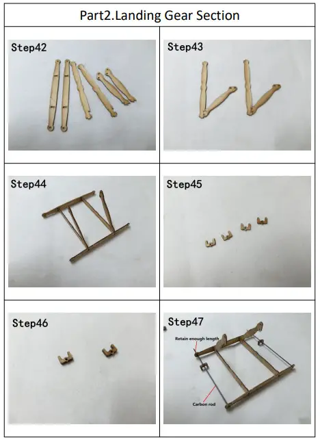 TonyRay Aero Model Bleriot XI Monoplane-Part2.Landing Gear Section