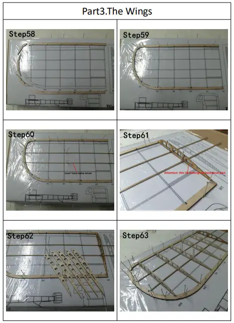 TonyRay Aero Model Bleriot XI Monoplane-Part3.The Wings