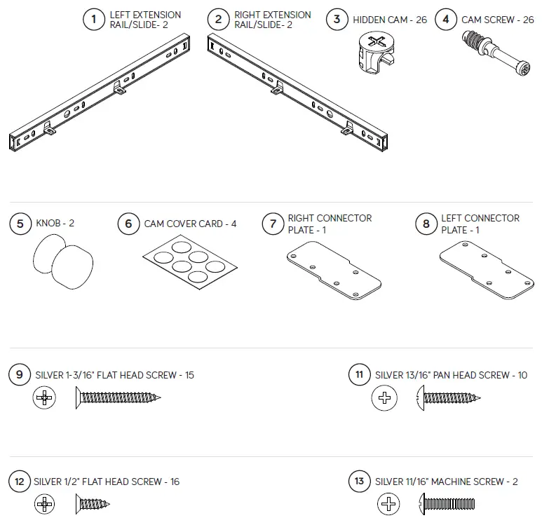 Teknik 5421416 Organizer Hutch fig 3