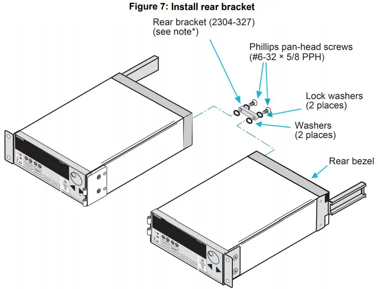 KEITHLEY 4299-2 Rack-Mount Kit - Install rear bracket