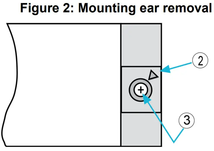 KEITHLEY 4299-2 Rack-Mount Kit - Mounting ear removal