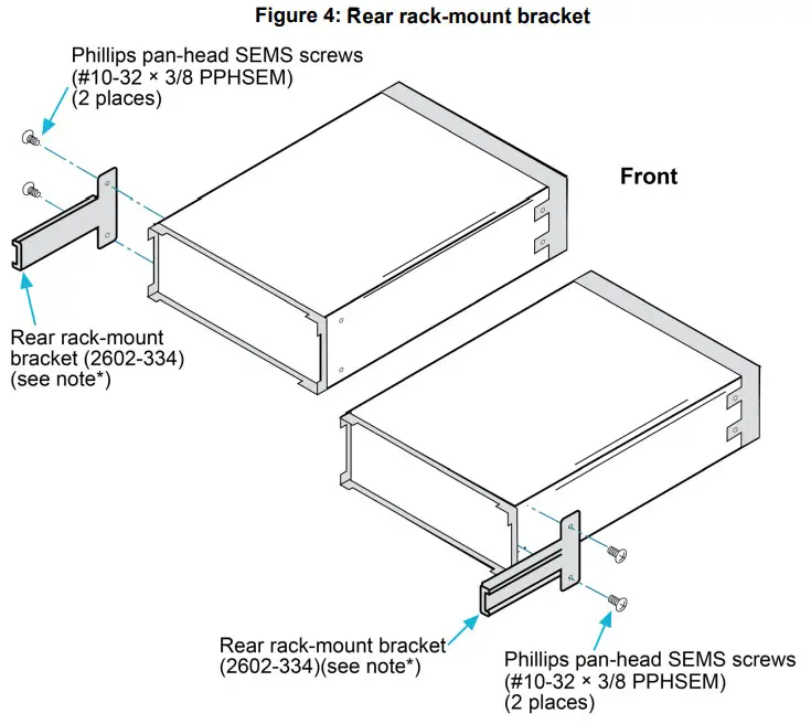 KEITHLEY 4299-2 Rack-Mount Kit - Rear rack-mount bracket