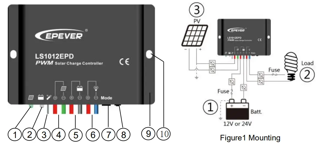 EPEVER LS-EPD Solar Charge Controller LandStar - fig 1