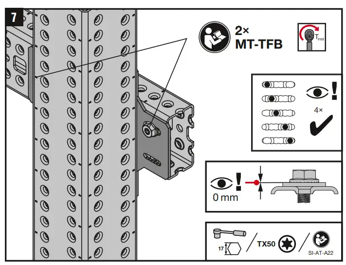 HILTI MT-C-GLP X A OC Connector plate - Multi-duty channel  Mounting instruction
