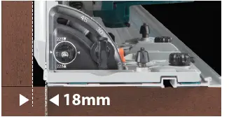 makita DSP600ZJ Cordless Plunge Cut Saw 10