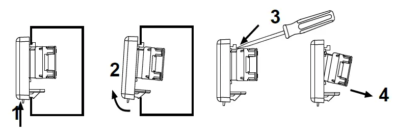 PANDUIT-NK4MFBL-NetKey-Four-Module-Keystone-Furniture-Faceplate-FIG-3