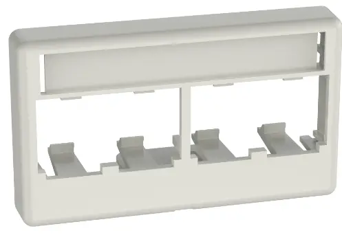 PANDUIT-NK4MFBL-NetKey-Four-Module-Keystone-Furniture-Faceplate-PRODUCT