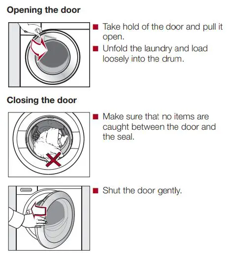 Miele WXF 660 WCS W1 24 Inch Lotus White Front Load Washer User Guide - Loading the washing machine