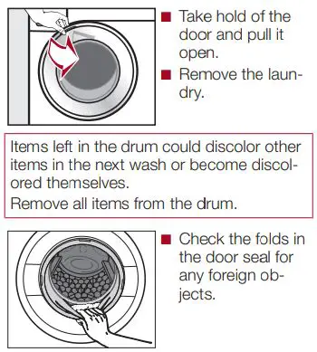 Miele WXF 660 WCS W1 24 Inch Lotus White Front Load Washer User Guide - Program end