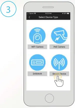 AMCREST IP8M-T2669EW-AI POE AI Camera Initial Setup -DEVICE SEARCH3