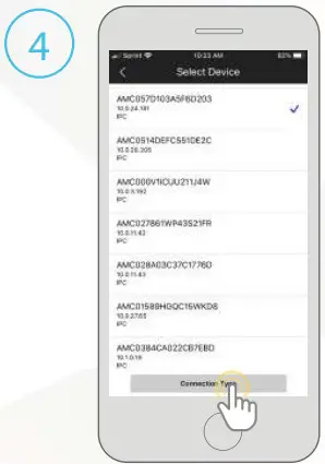 AMCREST IP8M-T2669EW-AI POE AI Camera Initial Setup -DEVICE SEARCH4