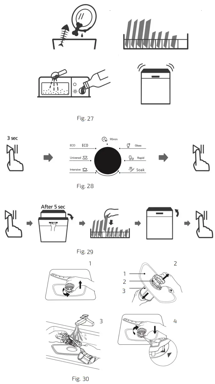 cecotec Bolero Aguazero 6000 Dishwasher Silver - fig 7