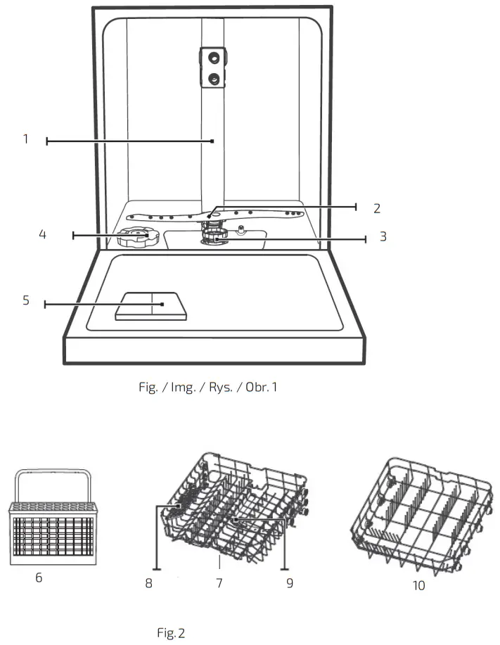 cecotec Bolero Aguazero 6000 Dishwasher Silver - fig