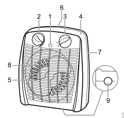 bESTRON AFH211B Fan Heate - Fig1