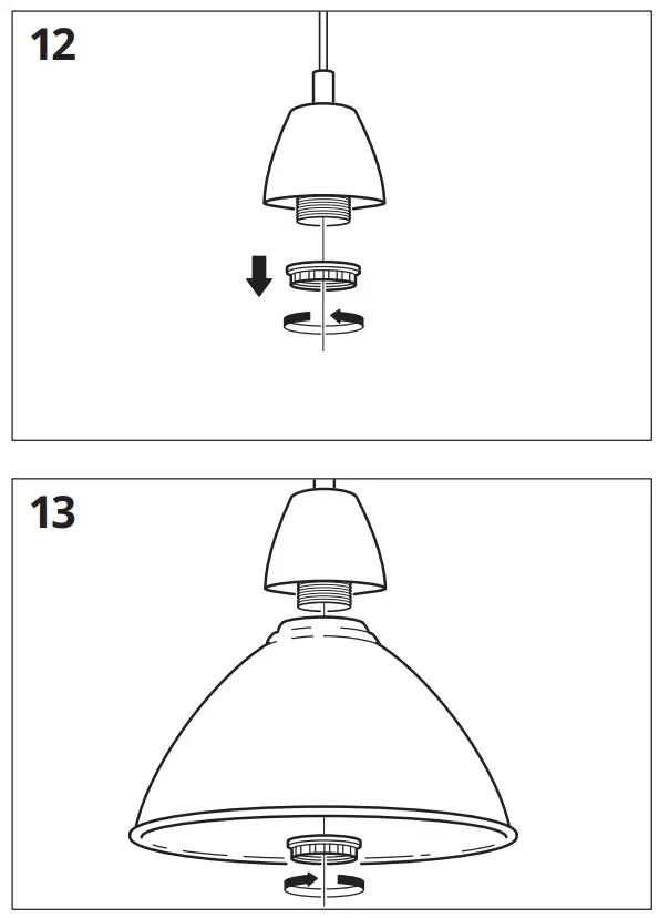 IKEA FOTO Pendant Lamp 25 cm- 12